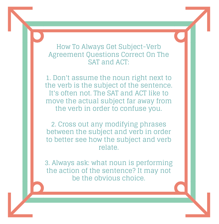 How The SAT and ACT Make You Miss Subject-Verb Agreement Questions
